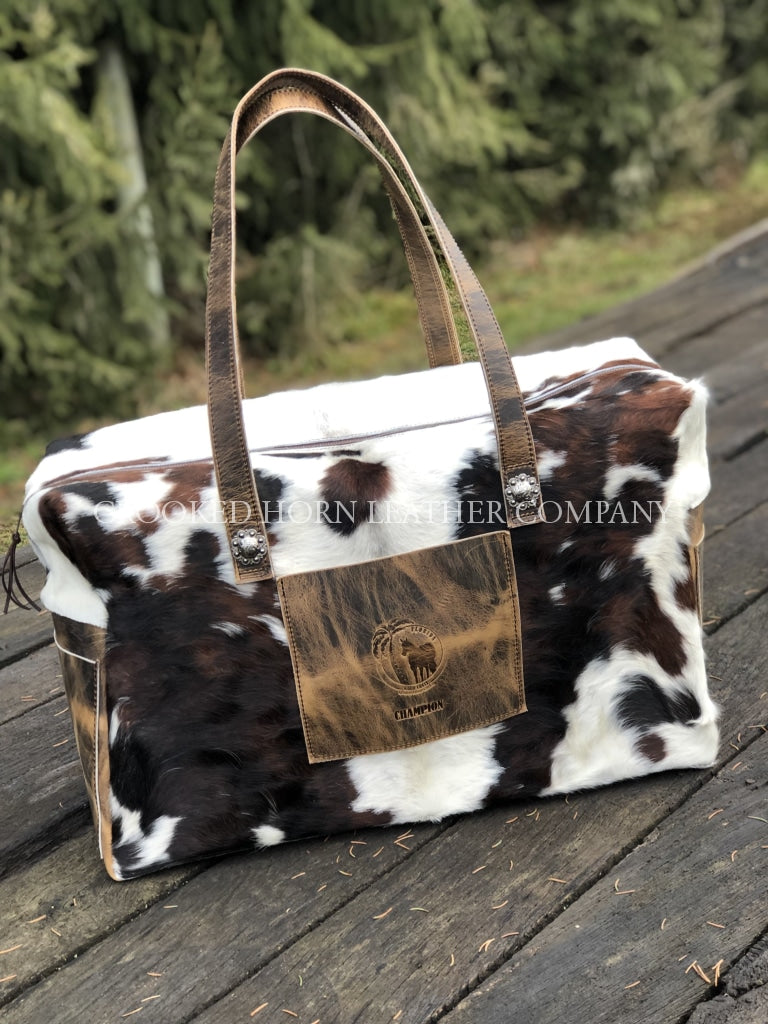 Cow Print Cowhide Leather Wallet