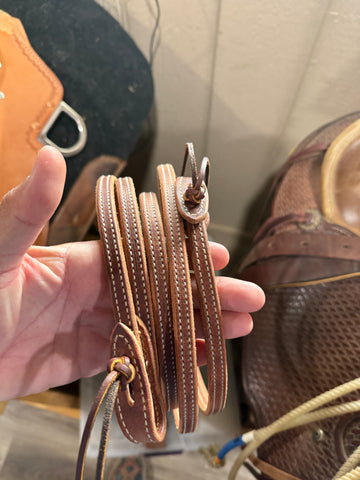 1/2” double stitched roping reins