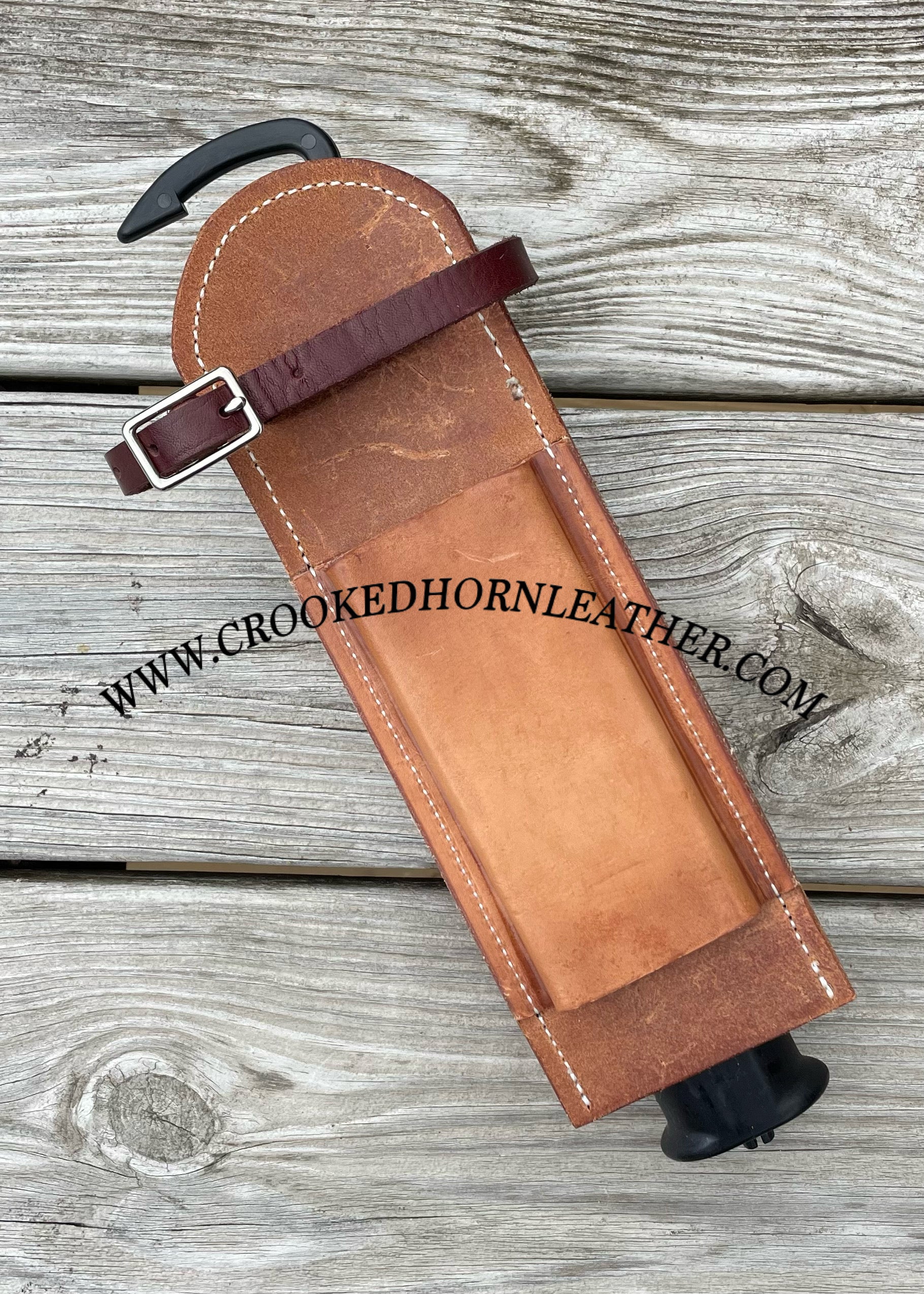 Leather Holder For Lazy Cowboy Long Arm Tool – Crooked Horn