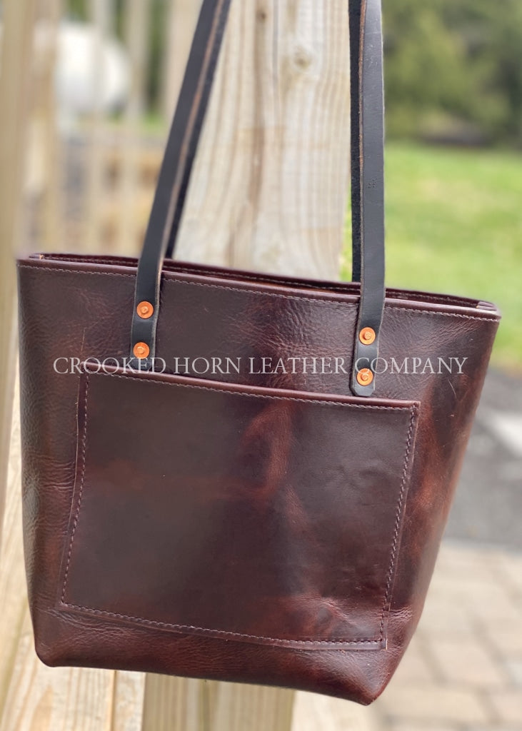 Chocolate Leather Everyday Tote