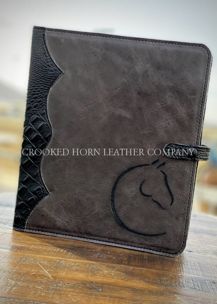 Custom 1 Three Ring Leather Binder